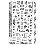 Stickere 3D pentru unghii cod R089